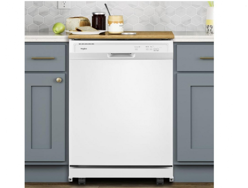 Whirlpool LT2WDP370PAHW WHITE Heavy-Duty Dishwasher with 1-Hour Wash Cycle